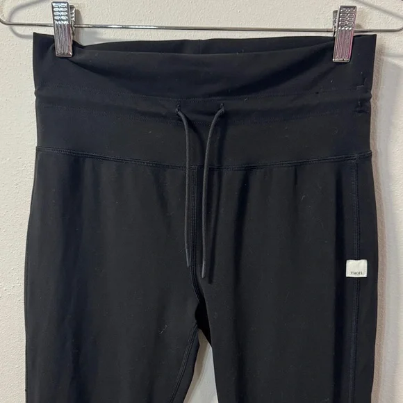 Vuori Women's Daily Legging Black Leggings 7/8 Cuffed ankles sz Medium 6013 - Picture 6 of 8